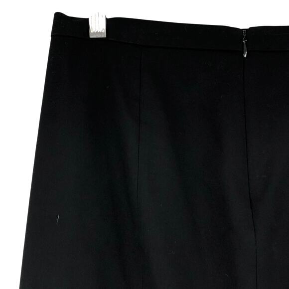 J Crew Womens Size 2 Skirt Pencil Straight Zip Rear Slit Career Black - Picture 9 of 15